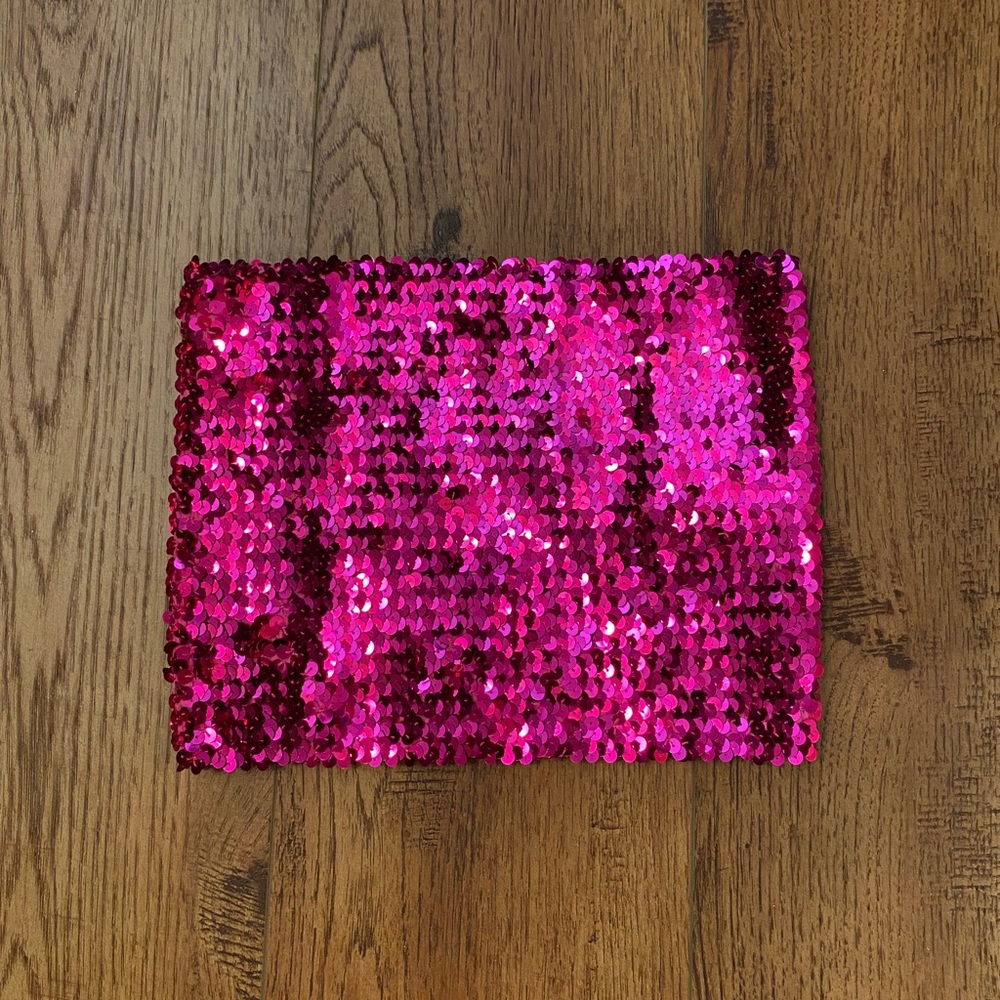 Magenta Sequin Tube Top